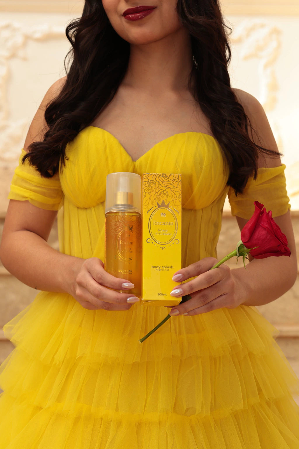 Body Splash Rosas do Castelo 200ml Fragrância Floral Cítrica Feminina