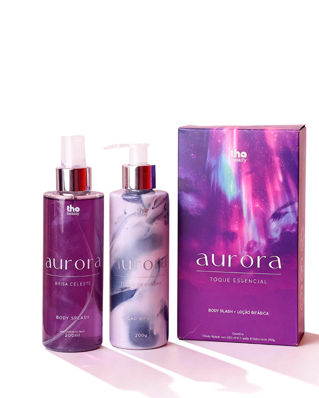 Kit Aurora: Body Splash Radiante e Loção Hidratante Iluminadora 200ml